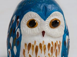 Gufetto blu 9 cm