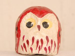 Gufetto rosso  4 cm e mezzo