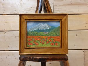 Quadro Primavera alle pendici del Monte Velino SENZA CORNICE