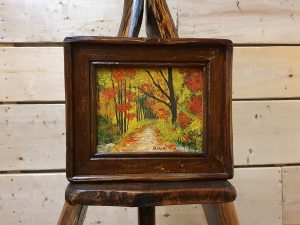 Quadro Stradina in Autunno CON CORNICE