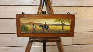 Quadro Contadino con l'Asino