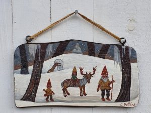Pannello Gnometti e renna