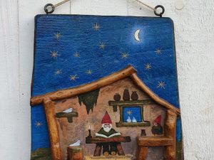Pannello Gnometti che leggono le fiabe