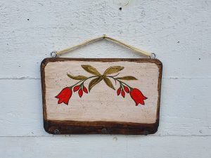 Appendino con doppie campanelle rosse - Hanger with double red bells