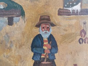 Nonnino che gira la polenta